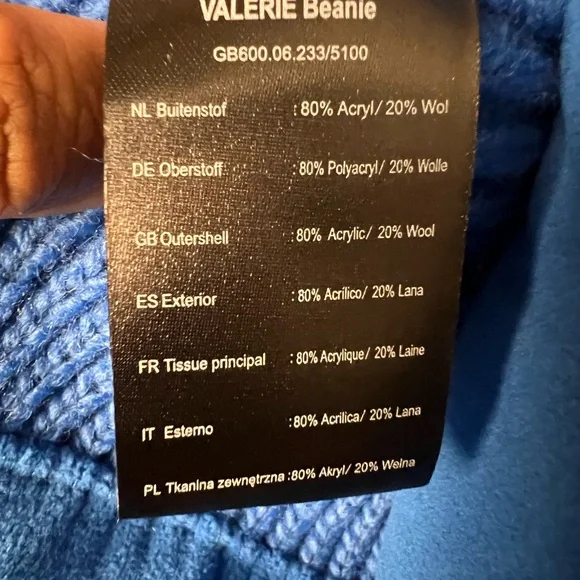 Goldbergh Vibrant Blue Knit Beanie - Picture 6 of 8